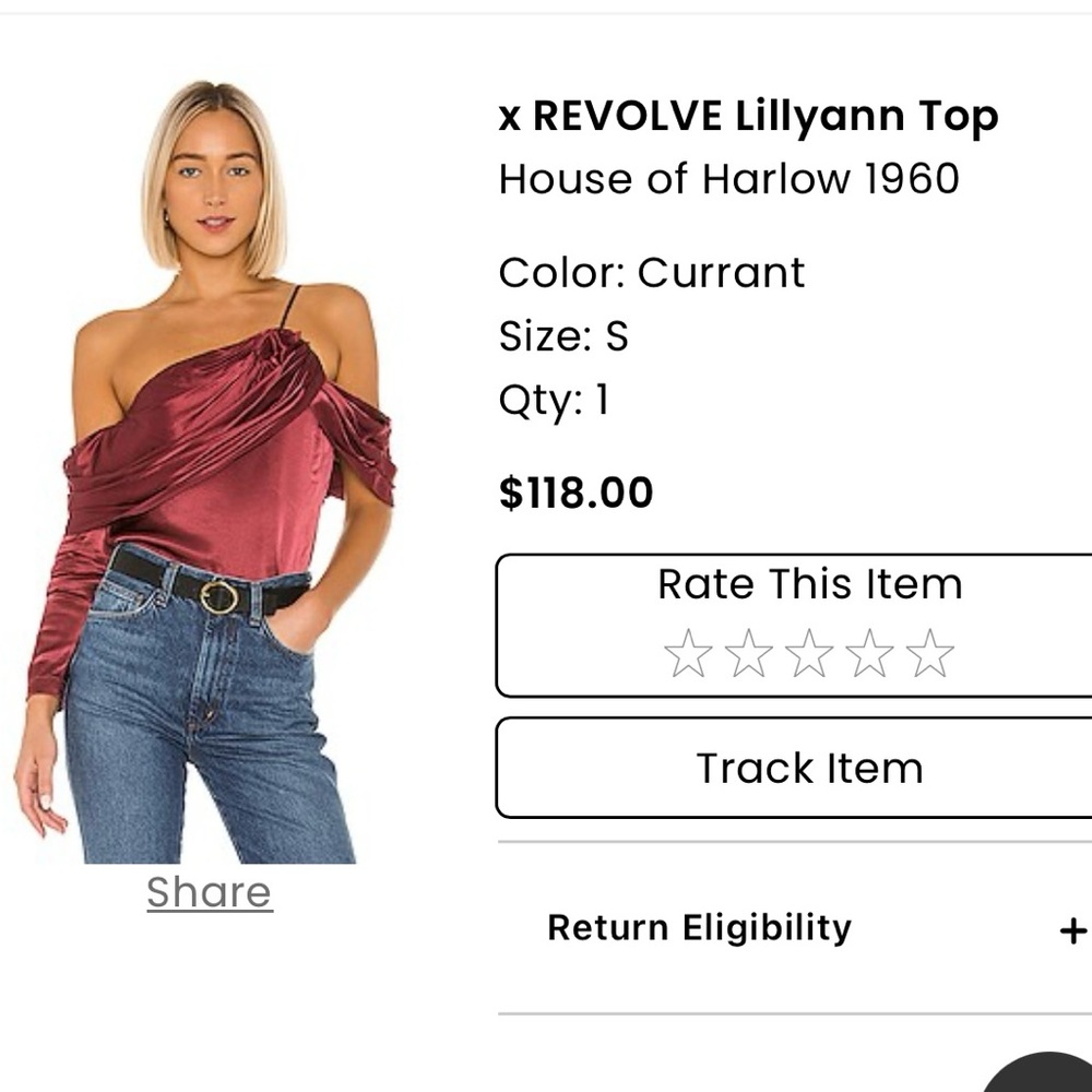 House of Harlow top. Size s